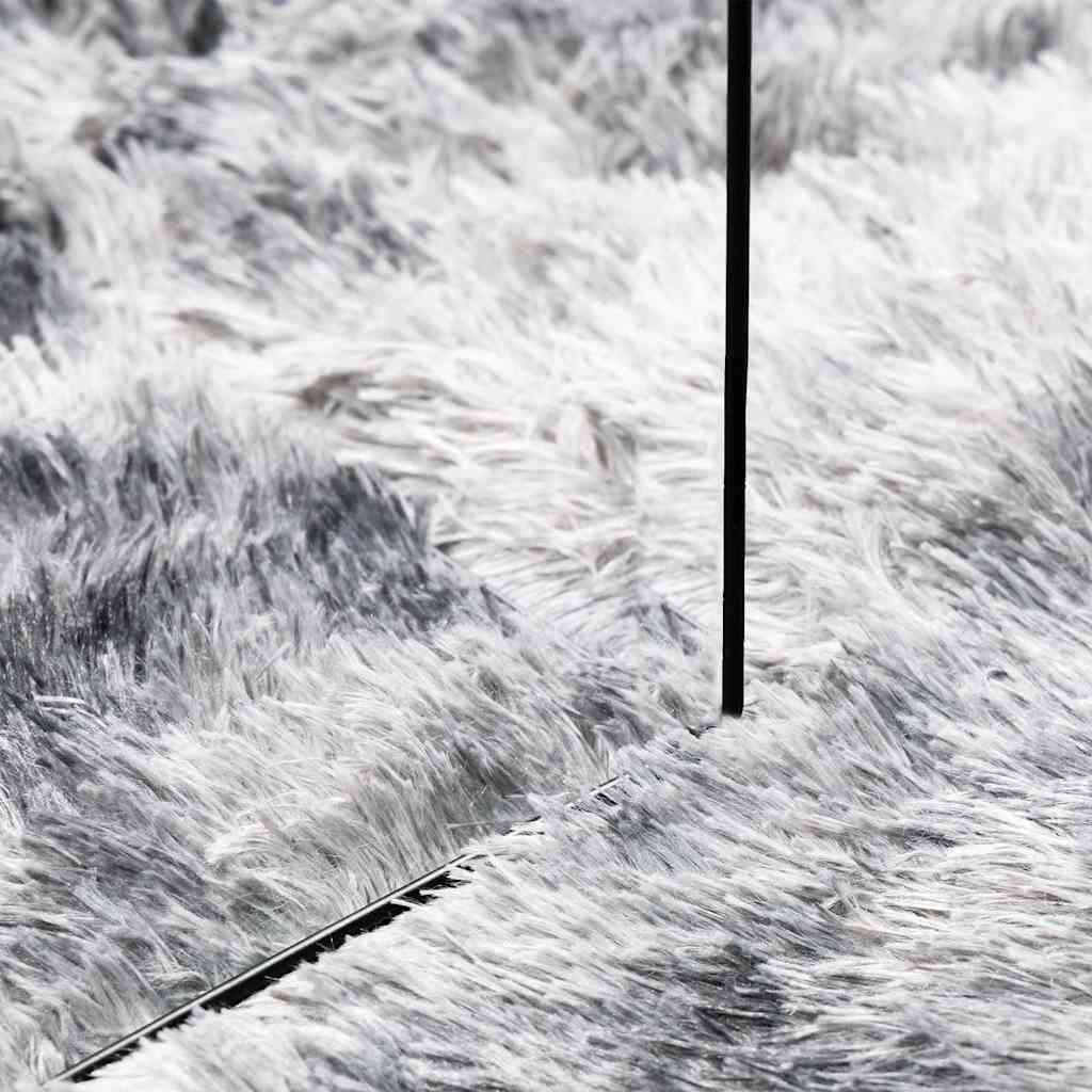 Tappeto Shaggy a Pelo Lungo NAVARRA Grigio Argento 240x340cm