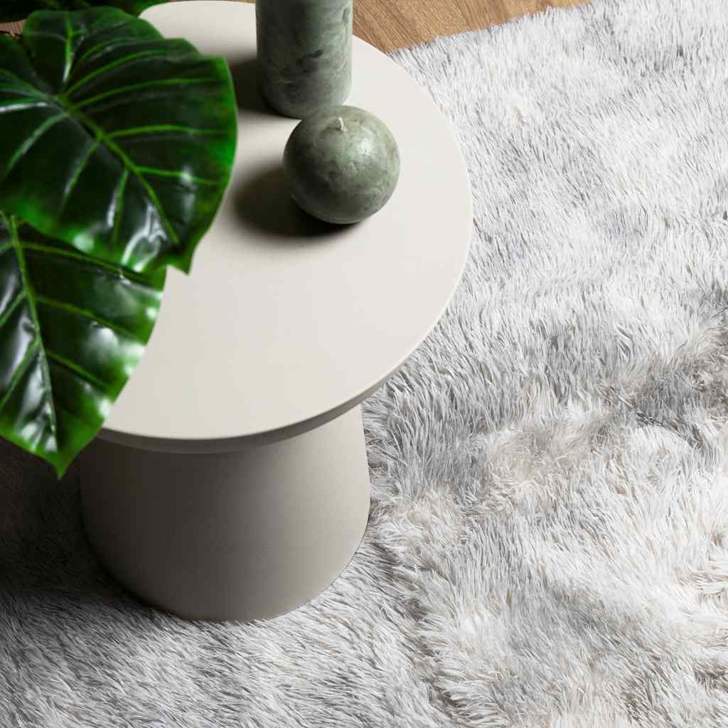 Tappeto Shaggy a Pelo Lungo NAVARRA Grigio Argento 240x340cm