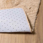 Tappeto Shaggy a Pelo Lungo NAVARRA Beige 160x160 cm poliestere