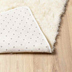 Tappeto Shaggy a Pelo Lungo NAVARRA Crema 200x200 cm poliestere