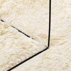 Tappeto Shaggy a Pelo Lungo NAVARRA Crema 200x200 cm poliestere