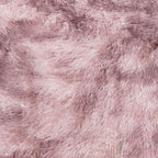 Tappeto Shaggy a Pelo Lungo NAVARRA Rosa Antico 100x100cm