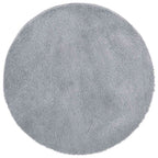 Tappeto Shaggy a Pelo Lungo NAVARRA Grigio Chiaro 100x100 cm