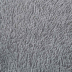 Tappeto Shaggy a Pelo Lungo NAVARRA Grigio Chiaro 100x100 cm