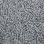 Tappeto Shaggy a Pelo Lungo NAVARRA Grigio Chiaro 200x200 cm