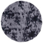 Tappeto Shaggy a Pelo Lungo NAVARRA Grigio Scuro 240x240 cm