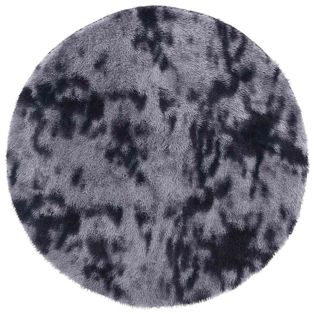 Tappeto Shaggy a Pelo Lungo NAVARRA Grigio Scuro 240x240 cm