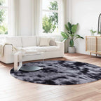 Tappeto Shaggy a Pelo Lungo NAVARRA Grigio Scuro 240x240 cm