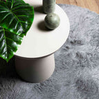 Tappeto Shaggy a Pelo Lungo NAVARRA Grigio Chiaro 240x240 cm