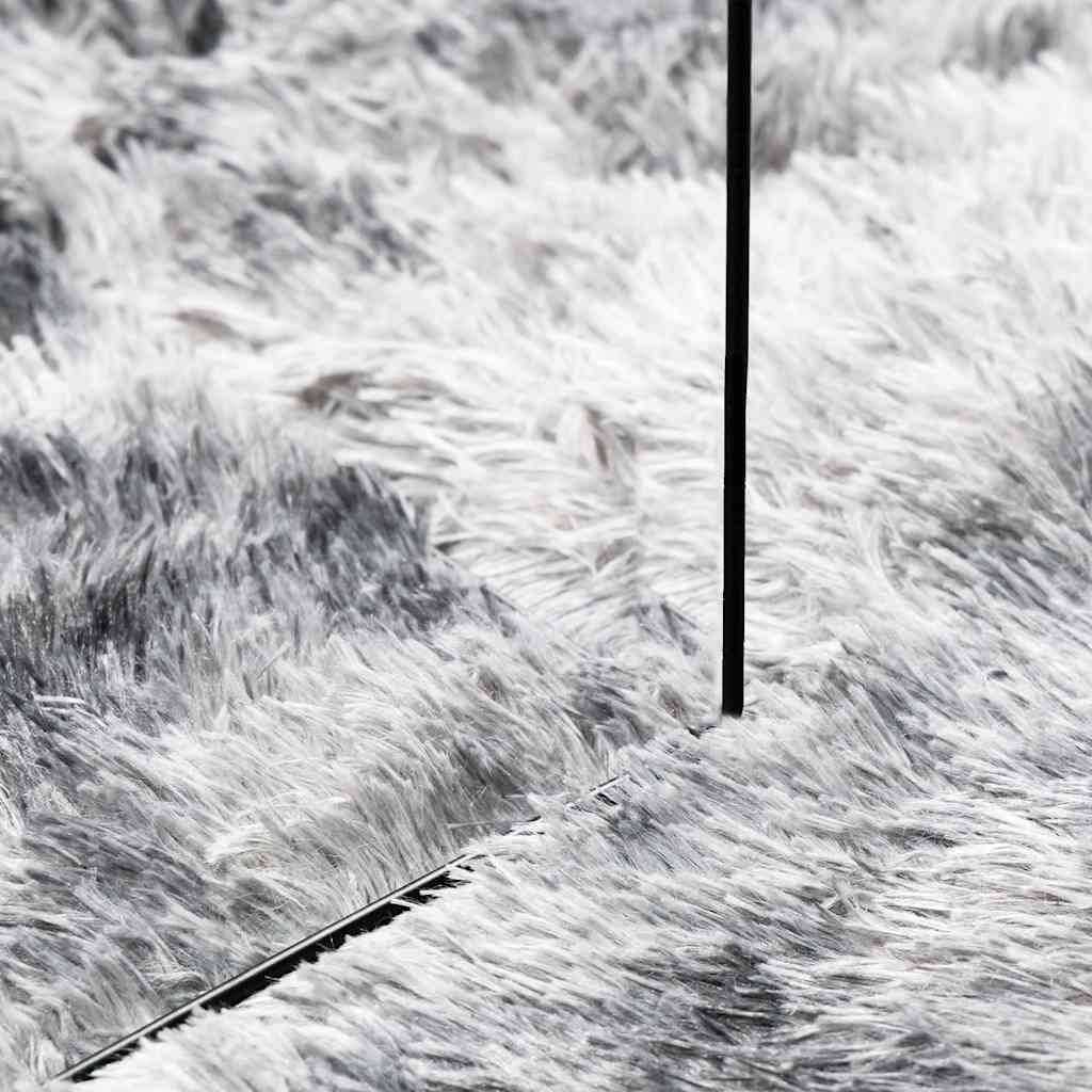 Tappeto Shaggy a Pelo Lungo NAVARRA Grigio Argento 300x200 cm