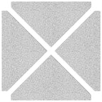 Piastre per Parasole 4 pz in Granito Triangolare 14 kg Grigio