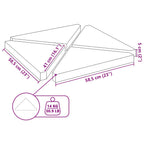 Piastre per Parasole 4 pz in Granito Triangolare 14 kg Grigio