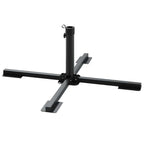 Set Base per Ombrellone da Giardino 5 pz in Granito e Acciaio