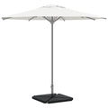 Piastre per Parasole 4 pz in Granito Triangolare 14 kg Nero