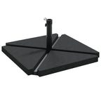 Set Base per Ombrellone da Giardino 5 pz in Granito e Acciaio
