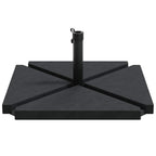 Set Base per Ombrellone da Giardino 5 pz in Granito e Acciaio