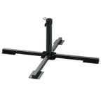 Set Base per Ombrellone da Giardino 5 pz in Granito e Acciaio