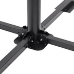 Set Base per Ombrellone da Giardino 5 pz in Granito e Acciaio