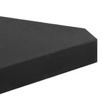 Set Base per Ombrellone da Giardino 5 pz in Granito e Acciaio