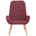 Sedia Relax Rosso Vino in Tessuto