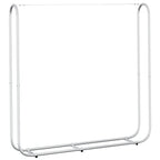 Rastrelliera per Legna 150x25x150 cm in Acciaio Zincato