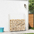 Rastrelliera per Legna 150x25x150 cm in Acciaio Zincato