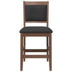 Sgabelli da Bar con Cuscini 2pz Marrone Legno Massello di Hevea
