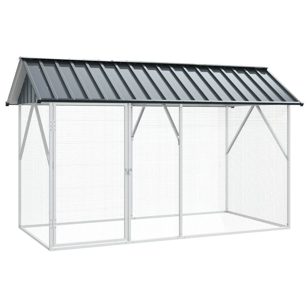 Gabbia per uccelli Antracite 227 x 112 x 141 cm Acciaio zincato