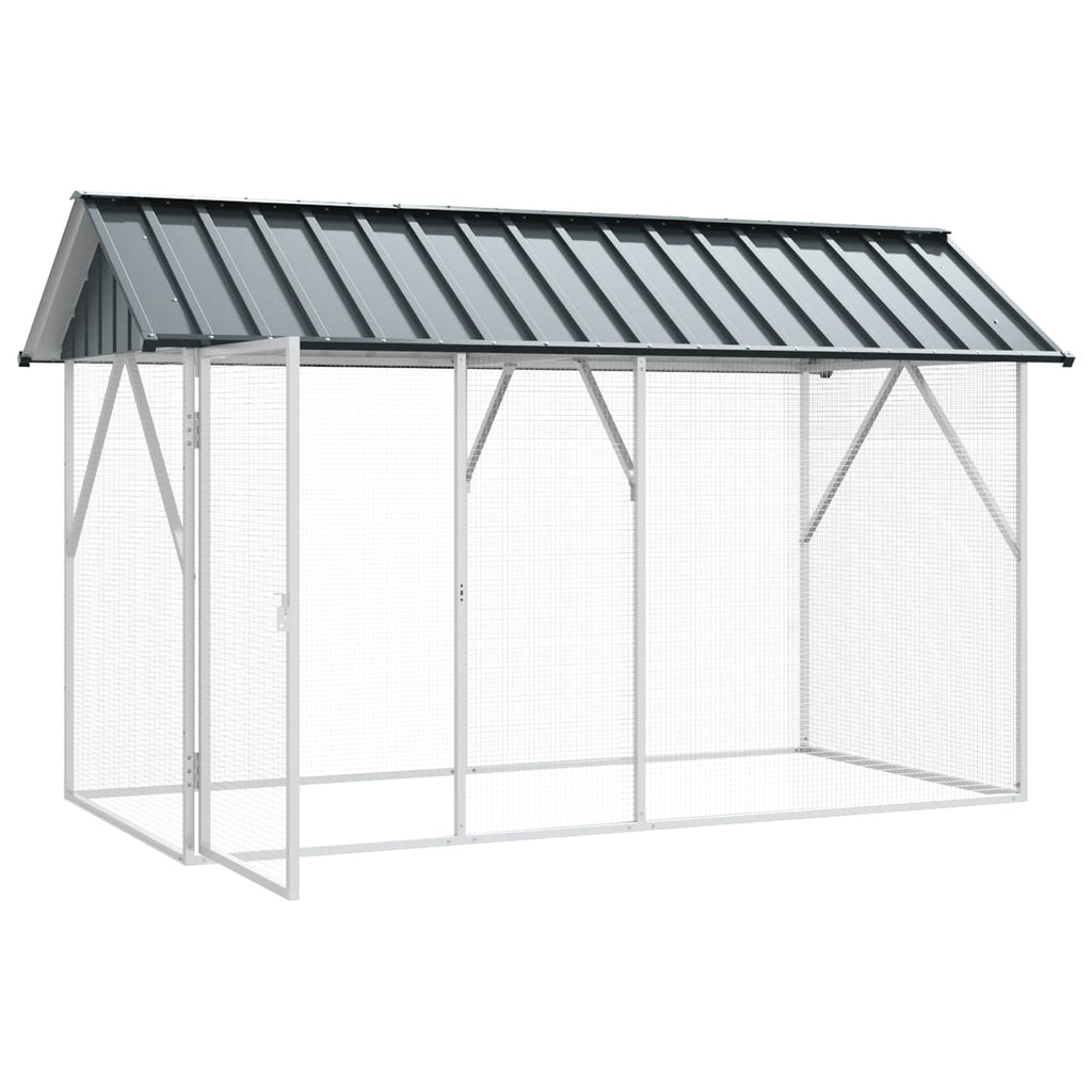 Gabbia per uccelli Antracite 227 x 112 x 141 cm Acciaio zincato