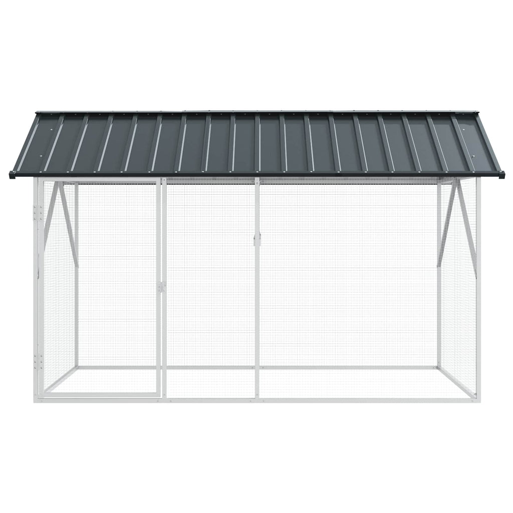 Gabbia per uccelli Antracite 227 x 112 x 141 cm Acciaio zincato