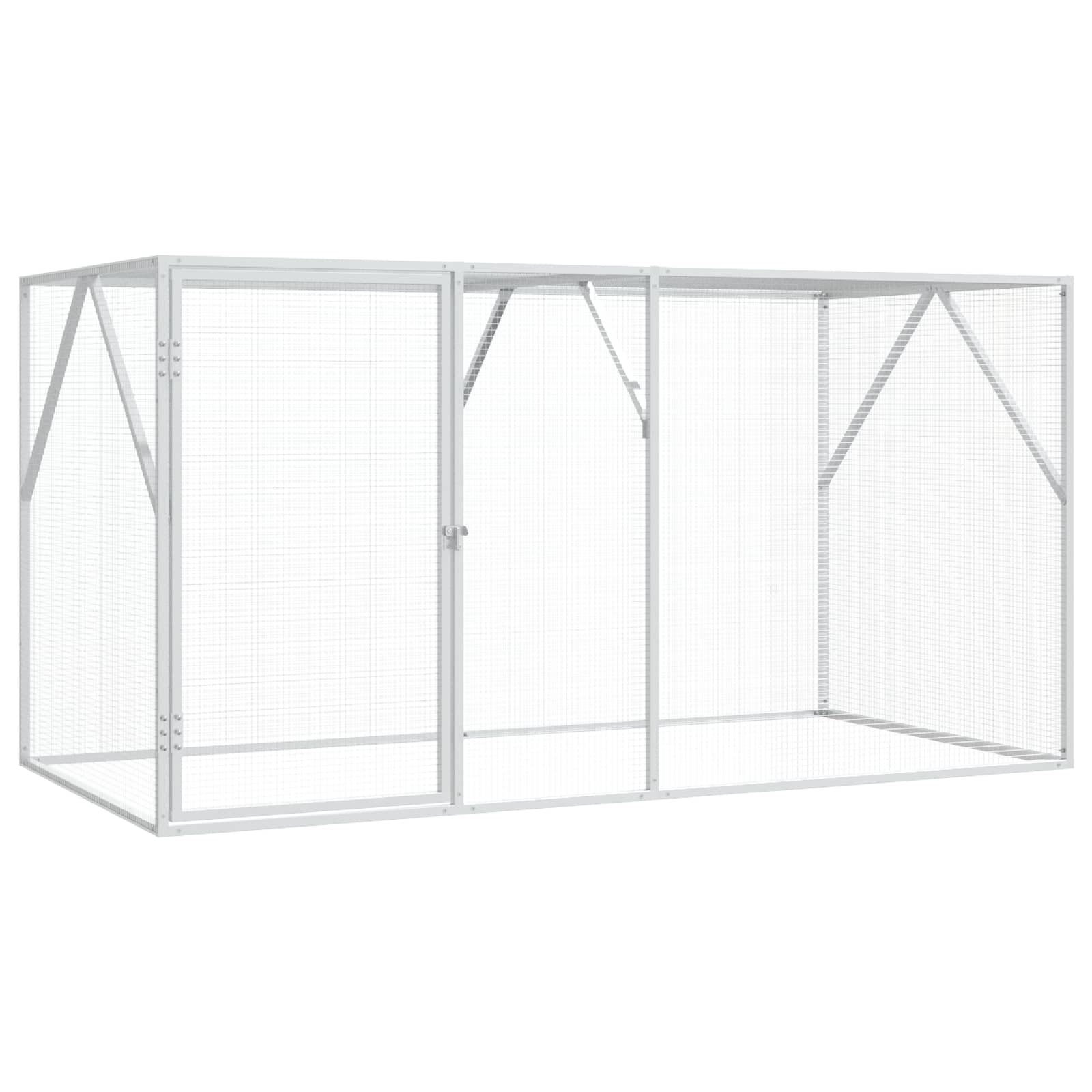 Gabbia per uccelli Antracite 208 x 102 x 108 cm Acciaio zincato