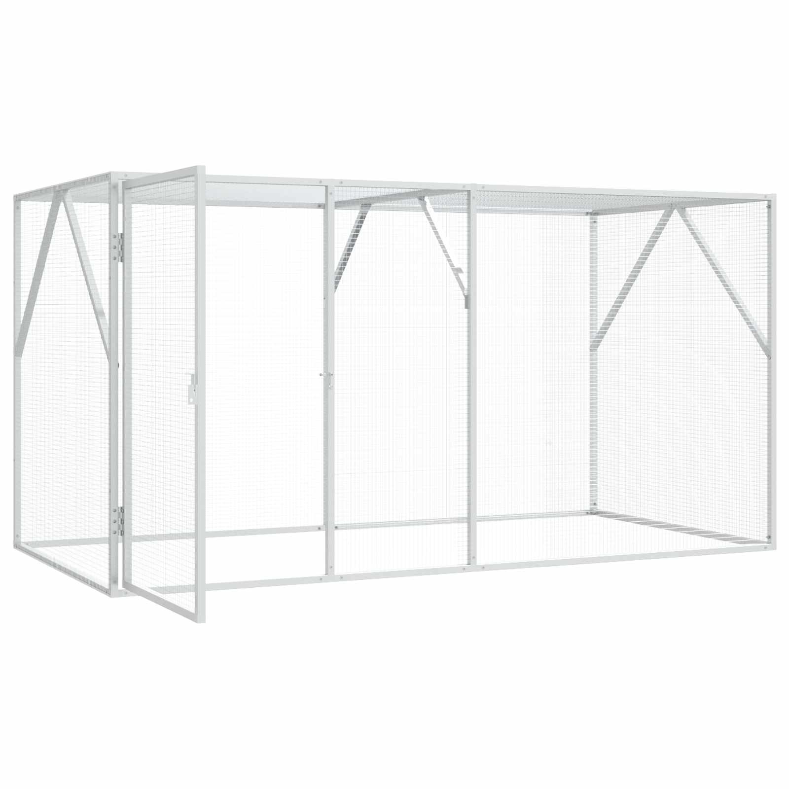 Gabbia per uccelli Antracite 208 x 102 x 108 cm Acciaio zincato