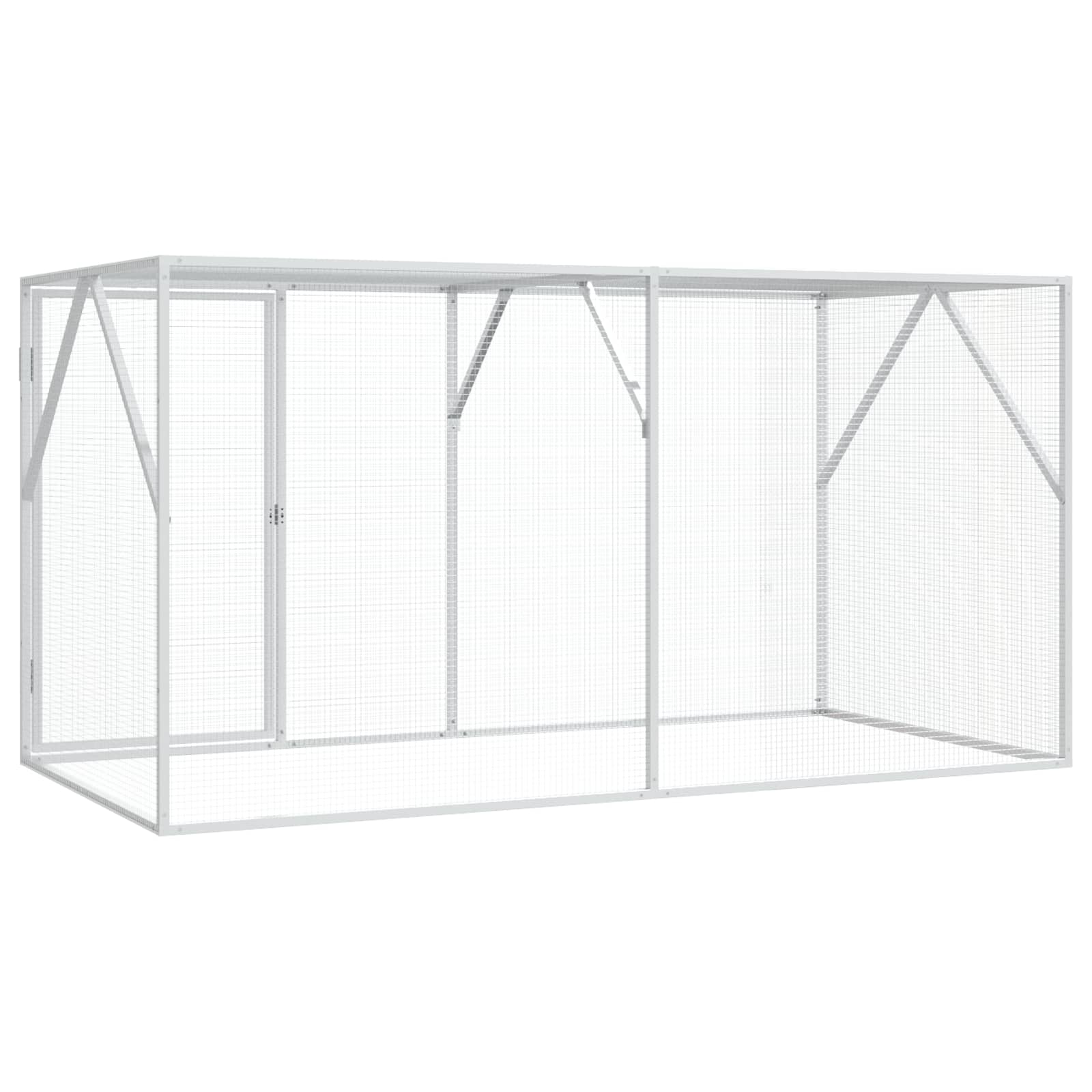 Gabbia per uccelli Antracite 208 x 102 x 108 cm Acciaio zincato