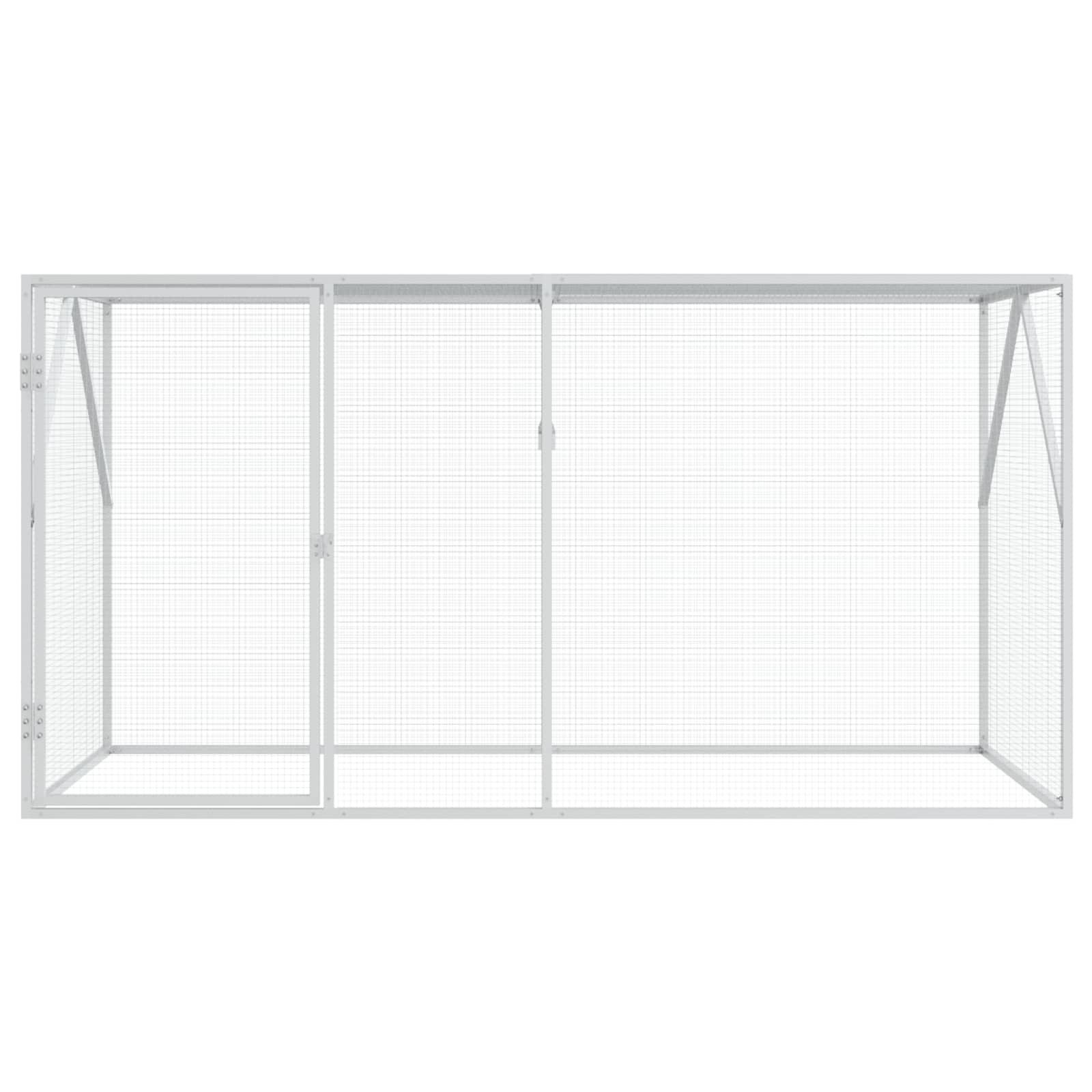 Gabbia per uccelli Antracite 208 x 102 x 108 cm Acciaio zincato