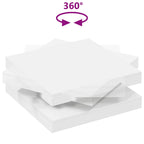 Tavolino da Caffè Girevole a 360 Gradi Bianco 90x90x34,5 cm