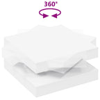 Tavolino da Caffè Girevole a 360 Gradi Bianco 70x70x34,5 cm