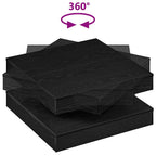 Tavolino da Caffè Girevole a 360 Gradi Nero 70x70x34,5 cm