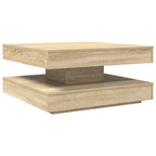 Tavolino da Caffè Girevole a 360 Gradi Sonoma 70x70x34,5 cm