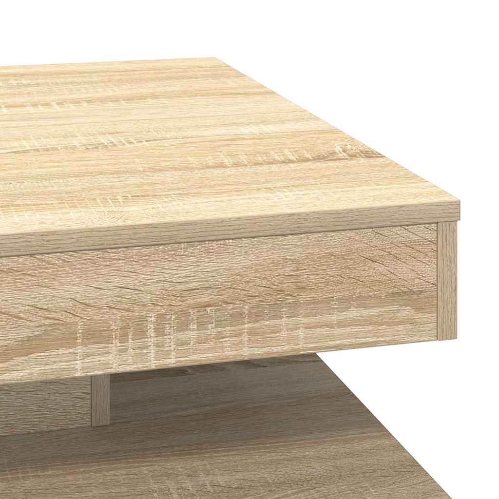 Tavolino da Caffè Girevole a 360 Gradi Sonoma 70x70x34,5 cm