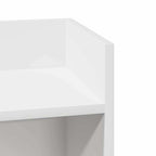 Tavolino Laterale con Ripiano Bianco 25,5x27x60 cm