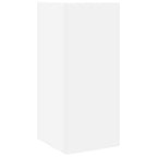 Tavolini Laterali 2pz con Ripiano Bianco 25,5x27x60 cm