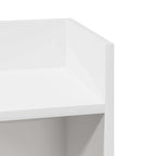 Tavolini Laterali 2pz con Ripiano Bianco 25,5x27x60 cm