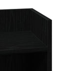 Tavolini Laterali 2pz con Ripiano Nero 25,5x27x60 cm