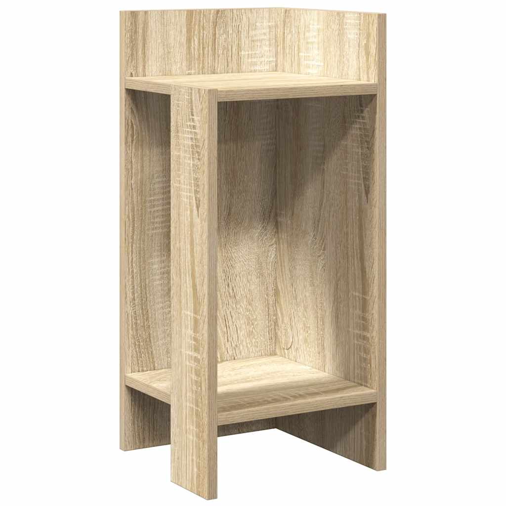 Tavolino Laterale con Ripiano Rovere Sonoma 25,5x27x60 cm
