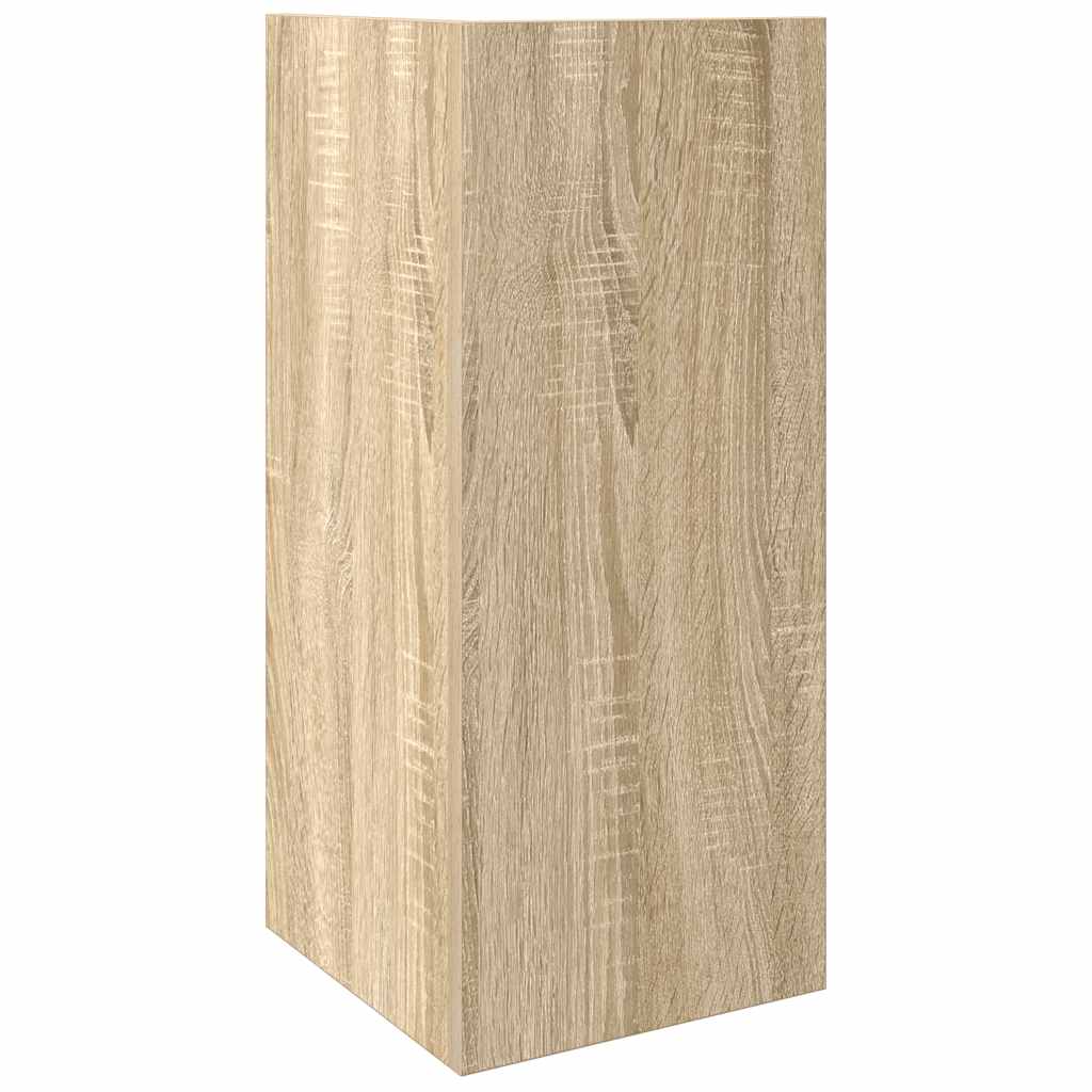 Tavolino Laterale con Ripiano Rovere Sonoma 25,5x27x60 cm