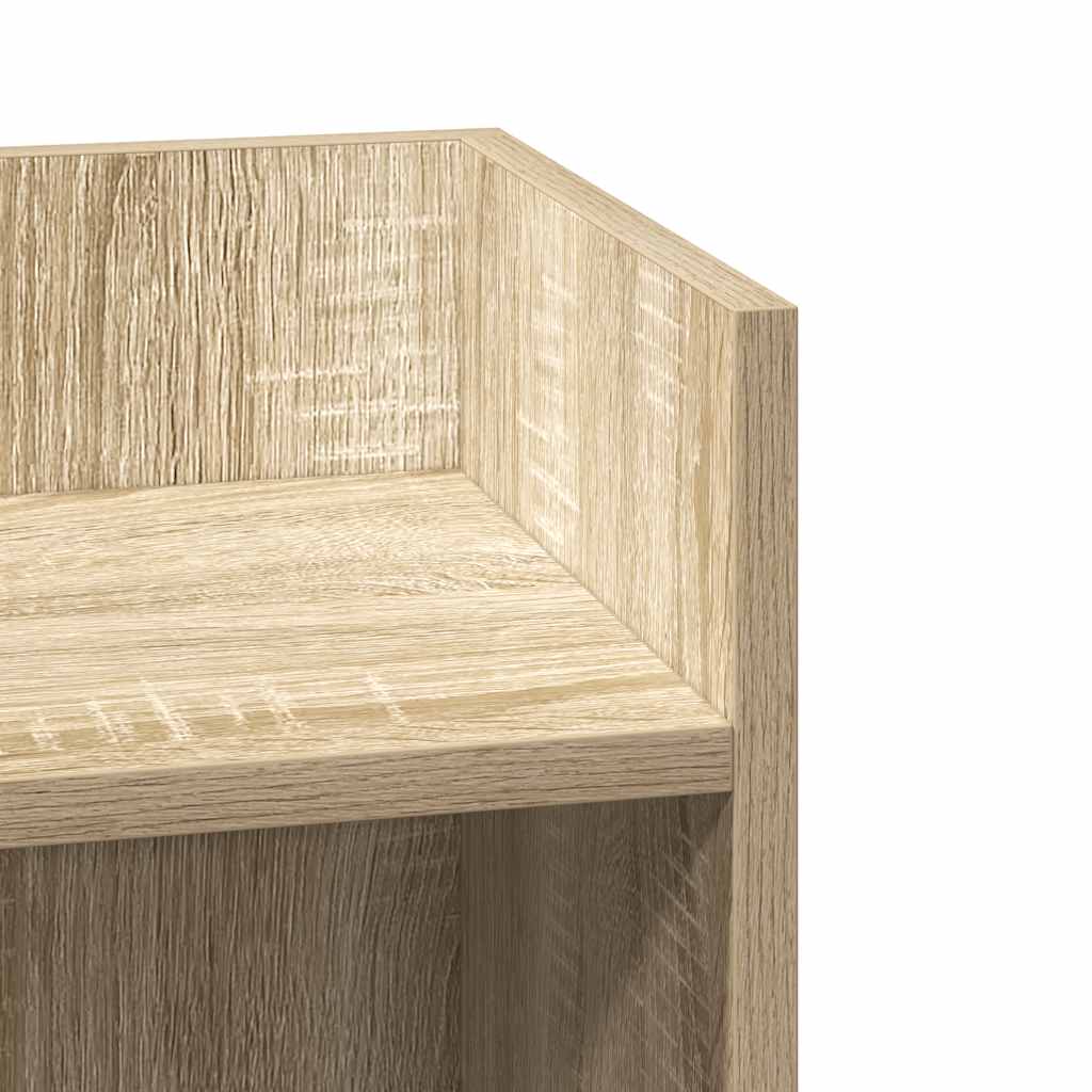 Tavolini Laterali 2pz con Ripiano Rovere Sonoma 25,5x27x60 cm