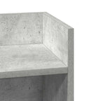 Tavolino Laterale con Ripiano Grigio Cemento 25,5x27x60 cm