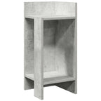 Tavolini Laterali 2 pz con Ripiano Grigio Cemento 25,5x27x60 cm