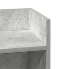 Tavolini Laterali 2 pz con Ripiano Grigio Cemento 25,5x27x60 cm