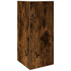 Tavolini Laterali 2 pz con Ripiano Rovere Fumo 25,5x27x60 cm